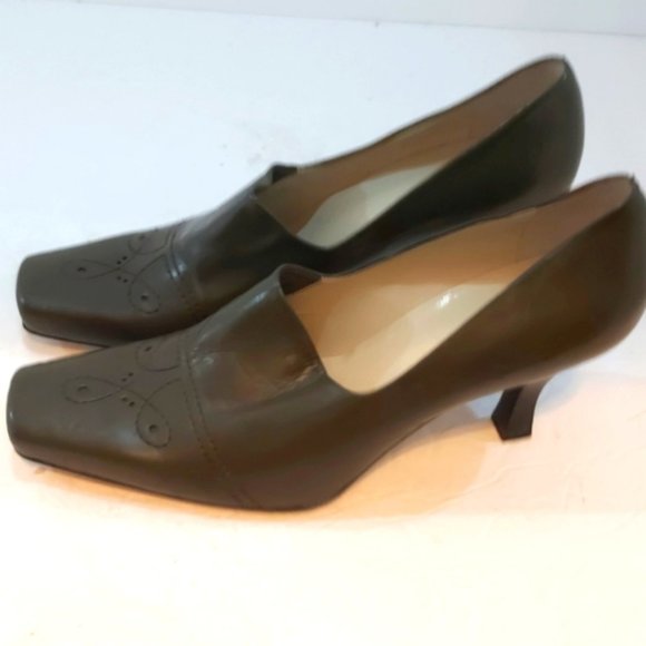 PAOLO CORELLI | Women's Square Toe Heels Green Size 8 - Picture 3 of 9